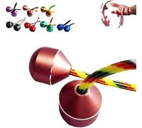 Finger Toys for Practicing Finger Dexterity - Finger Fidget Relieving Toys, Cool Toys Color Fidget, Aluminum Alloy Beads, Metal Fidget Spinner, Relieve Stress, Fidget Beads for Kid and Adult (Pink)