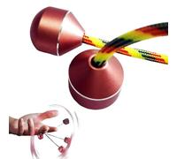 Finger Toys for Practicing Finger Dexterity, Metal Fidget Spinner, Mini Ball Spinners on String, Aluminum Alloy Worry Beads, Finger Toy for Men Women Youngs (Pink)