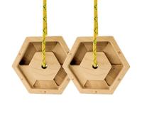 Finger Trainer - Hexagonal Wooden Design Portable Board Grip Strength Strengthening Compact Finger Training | For Climbing, Fitness, Exercises