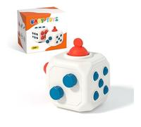 Finger Training Busy Cubes Sensory For Infant Education Interactive Design Encouraging Exploration And Play Making It A Joyful For Babies. (White, 9.3x9.3x8.3cm)