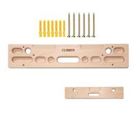 Finger Training Panel - Natural Timber Hold System, Wall Mounted Climbing Apparatus, Upper Body Workout Device, Grip Power Builder | Sturdy Handle Frame Engineered for Gym Use with Progressive