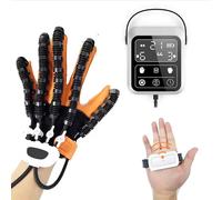 Finger Training Rehabilitation Gloves,Hand Movement Recovery Orthosis for Hemiplegia and Stroke Patients,Finger Function Training Robot(Left,Small)