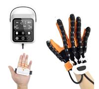 Finger Training Rehabilitation Gloves,Hand Movement Recovery Orthosis for Hemiplegia and Stroke Patients,Finger Function Training Robot(Right,Medium)