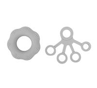 Finger Training Resistance Belt, Hand Strength Trainer Ring, Black - Durable Silicone Material, Non - Slip Grip, Ideal for Rehab and Strength Building (Light Gray)