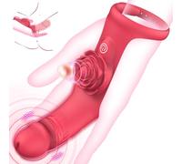 Finger Vibrator Adult Sex Toys - G Spot Vibrator Clitoral Stimulator Toy with 9 Powerful Vibration Modes, Adjustable Nipple Massager Female Couple Sex Toys, Adult Toys & Games for Women