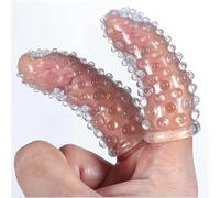 Finger Vibrator Sleeves Accessories for Sex,G-Spot Clitoral Vagina Anal Nipple Sex Massager Stimulation,Adult Finger Sleeves Stimulator,Soft Silicone Sex Toys for Couples Lesbian Gay (Normal)