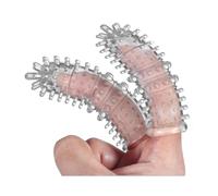 Finger Vibrator Sleeves Accessories for Sex,G-Spot Clitoral Vagina Anal Nipple Sex Massager Stimulation,Adult Finger Sleeves Stimulator,Soft Silicone Sex Toys for Couples Lesbian Gay (Stimulation)
