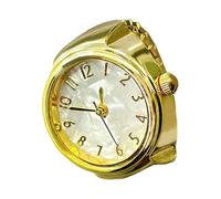 Finger Watch Analog Watch Face Timepiece with Metallic Alloy Finish for Daily Wear, Commute Outfits and Casual Outings Finger Analog Face Timepiece Numeral Markers Side Crown Metallic Alloy Finish