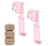 Finger Yarn Guide, Colourful Knitting Rope Ring, Adjustable Yarn Separator Tool, Flexible Thread Organiser Ring, Practical Crochet Aid for Smooth Thread Flow, Decorative Needle and Sewing Jobs