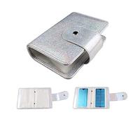 FingerAngel 20 Slots Image Stamper Plate Collection Nail Art Stamp Plate Stamping Plates Cases Stamp Nail Template Organzier For Large Size 6X12CM Nail Art Plates (Laser Silver)