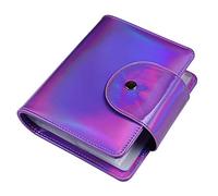 FingerAngel 20 Slots Image Stamper Plate Collection Rainbow Laser Color Nail Art Stamp Plate Stamping Plates Cases Stamp Nail Template Organzier for Large Size 9.5X14.5CM Nail Art Plate (Purple)