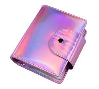 FingerAngel 20 Slots Image Stamper Plate Collection Rainbow Laser Color Nail Art Stamp Plate Stamping Plates Cases Stamp Nail Template Organzier For Large Size 9.5X14.5CM Nail Art Plate (Pink)