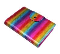 FingerAngel 50 Slots Image Stamper Plate Collection Nail Art Stamp Plate Stamping Plates Cases Stamp Nail Template Organzier for Large Size 6.0x12.0cm and 9.5X14.5CM Nail Art Plates (Rainbow)