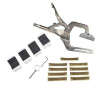 Fingerboard Handheld Fret Press Insert Tool Set With 9 Radius Inserts Guitar Luthier Tool Fingerboard Handheld Fret Press Insert Tool(Fret Press with 9 Radius Inserts)