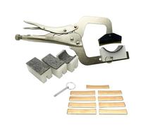 Fingerboard Handheld Fret Press Insert Tool With 9 Radius Inserts Guitar Luthier Fretting Tools Guitar Accessories (Color : 02)