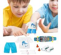 Fingerboard Set, Skateboard For Fingers Teck Deck Fingerboards With 6Pcs, Finger Toys Set, Creative For Skateboarder And Children, Fingertips Movement Toys