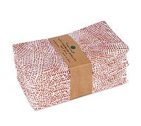 Fingercraft Cloth Napkins Set of 12 Cotton Linen Blend Printed Dinner Napkins Perfect for Parties Dinners Weddings Cocktail Christmas Napkins Cloth 20x20 Abstract Dot