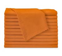 Fingercraft Dinner Cloth Napkins in Cotton Linen Blend Fabric 12 Pack, Premium Quality, Mitered Corners for Every Day Use Napkins are Pre Shrunk and Good Absorbency Easter Special Color Orange
