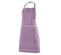 FINGERCRAFT Kitchen Apron for Women Men High GSM Cotton Chef Apron With Double Pocket and Adjustable Tie, Lavender, 30" x 32"