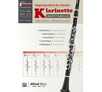 Fingering Charts Bb-Clarinet Oehler System: German / English Language Edition (Grifftabelle Fingering Charts)