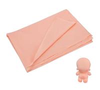 FINGERINSPIRE 1.09 Yards/1 M Skin Tone Fabric 1.5 M Wide Light Salmon Color Skin Fabric for Doll Making Polyester Glossy Doll Skin Fabric for Sewing Apparel Cloth Bags Puppet Crochet