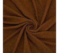 FINGERINSPIRE 1 Yards/0.9M Teddy Bears Fabric with Little Curls 1.6M Wide Sienna Knitted Teddy Plush Fabric Polyester Plush Fabric with Little Curls by Yard for Sewing Projects Plush Coats Blankets