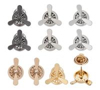 FINGERINSPIRE 10 PCS Airplane Propeller Brooches Pin - 5 Styles Zinc Alloy Lapel Pins, Mixed Color Vintage Pilot Badges for Jackets, Hats, Bags - Perfect for Aviation Enthusiasts and Collectors