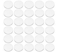 FINGERINSPIRE 100 Pcs Clear Circles Acrylic Sheet 25mm Circular Miniature Bases Blanks Acrylic Disc Mini Flat Round Acrylic Base for Miniatures Wargame Halloween Christmas Craft Keychain