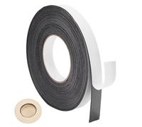 FINGERINSPIRE 10M/33Feet Seal Foam Tape 20x2mm Black EVA Weather Stripping Self Adhesive Foam Insert Single-Sided Soft Material Hat Size Tape for Windows Doors DIY Projects Formal Headwear