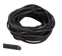 FINGERINSPIRE 10m Car Door Edge Guards PVC Car Interior Moulding Trim 6x4.5mm U Shape Self Adhesive Cars Door Edge Protector Black Automotive Door Entry Guard Protection for Sedans Trucks SUV Boats