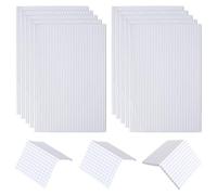 FINGERINSPIRE 10Pcs 1/30 Scale White PVC Dollhouse Roof Tiles 298x198x2.5mm Lightweight Waterproof Protection Miniature Roofing Sheets for Model Building and DIY Crafts Construction Projects