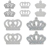 FINGERINSPIRE 10Pcs Crown Pearl Rhinestone Patches 5Styles Crown Iron on Pearl Applique Hotfix Rhinestone Trimming Patches Clothing Repair Patches for Backpack Pants Hat Jeans Christmas Daily Use