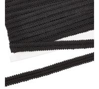 FINGERINSPIRE 11 Yards 16mm Black Braid Trim Polyester Woven Braid Trim Centipede Decorative Gimp Trim Basic Trim for DIY Craft Costume Sewing Curtain Slipcover Home Decoration Accessories