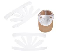 FINGERINSPIRE 12 Pcs Baseball Caps Inserts Shapers 15.7x29.8cm Plastic White Hat Inner Support Tennis Hat Brim Replacement Liner Shaper Baseball Cap Visor Insert Shape Plastic Stand for Caps