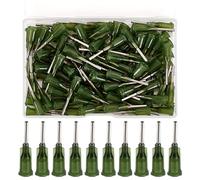 FINGERINSPIRE 120PCS Dispensing Needles 1.18Inch 14G Blunt Tip Syringe Needles Industrial Dispensing Needles Plastic Fluid Precision Blunt Needle Dispense with Lure Lock