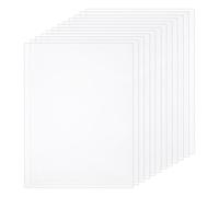 FINGERINSPIRE 12pcs Clear PET Sheets 40x30cm Transparent Plastic Sheets for Craft Projects 0.5mm Thick Rectangle Flexible Plastic Sheet for Picture Frames Sign Making Painting Art Projects DIY