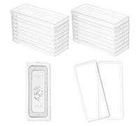 FINGERINSPIRE 18Pcs Silver Bar Case Acrylic Silver Bar Holder Clear Storage Container Compatible Gold Silver Bar 33x83.5mm Inner Storage Silver Bullion Storage for Collection of Gold Bar Silver Bar