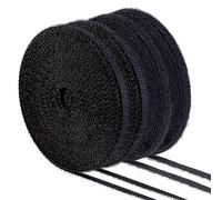 FINGERINSPIRE 2 Pairs 10m x 6mm Mini Sew On Hook and Loop Tape Black