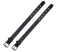 FINGERINSPIRE 2 Pcs Traditional Kilt Extender Straps Leather Cuff Belt Buckles 2.5x40.7cm Black PU Leather Adjustable Belt with Metal Square Buckle Women's Belt for Coat Jacket Dress Bags DIY Craft