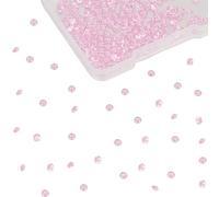 FINGERINSPIRE 200 Pcs 3mm Round Cubic Zirconia Stone Pink 5A Loose CZ Diamond Stones Tiny Faceted Rhinestone Cabochons Small Pointed Back Crystal Diamante Gems for Ring Earring Jewelry DIY Craft