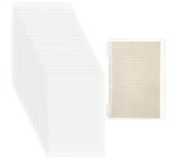 FINGERINSPIRE 20PCS Plastic Binding Covers 262x185mm 39 Mil PP Matte File Covers 26-Hole Waterproof Frosted Clear Document Protectors for Office Business Use Professional Appearance Easy Organization