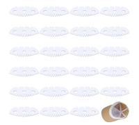 FINGERINSPIRE 24 Pcs Baseball Caps Inserts Shapers 10.8x30.4cm Plastic Clear Hat Inner Support Baseball Bump Cap Holder Flexible & Long Lasting Hat Shaper Universal Cap Inner Liner for Home Store