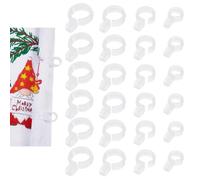 FINGERINSPIRE 24 Pcs Cross-Stitch Roll Clip 4 Styles Clear PP Plastic Embroidery Fabric Roll Clip Needlework Fabric Holder Sewing Fabric Fastener Stitching Fabric Clamp, Cross-Stitch Accessories