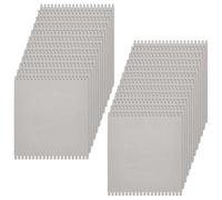FINGERINSPIRE 24PCS Cardboard Weaving Looms 250x290x2mm Wheat Color Paper Weaving Auxiliary Boards Rectangle Knitting Tools Sewing Crochet Basket Jewelry Arts Crafts for Beginners Knitting