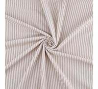 FINGERINSPIRE 2M Woven Ticking Cotton Fabric 1492mm Wide Blanched Almond Color 2mm Stripe Pattern Cotton Fabric Ticking Stripe Fabrics for Upholstery Curtains Clothes Accessories DIY Sewing Projects