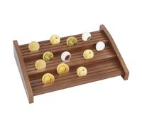 FINGERINSPIRE 3-Tier Wood Challenge Coin Display Holder Holds 90-100 Coins 12 Rows Camel Military Coin Rack Army Coin Display Stand Police Coin Display Rack Case for Collectors Coins Display Stand