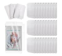 FINGERINSPIRE 30 Pcs Self-Adhesive Plastic Book Cover 148x210mm White Book Protector for Book Covers A5 Waterproof Book Wrap for Notebooks Novels Books Clear Cover Film with Long-Lasting Protection