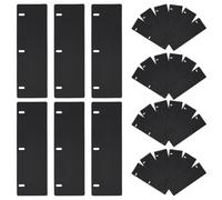 FINGERINSPIRE 30Pcs Mini Binder Divider Snap-in Bookmark, 278x80mm Rectangle Black 3 Ring Binder Notebook Divider Removable Plastic Loose Leaf Dividers Index Page Tab for Planner & Notebook