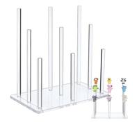 FINGERINSPIRE 35x20cm Acrylic Puppet Stand with 3-Tiers Transparent Assembly Clear Display Stand Rectangle Acrylic Doll Storage Holder for Office Store Collectibles Display Storage Organization