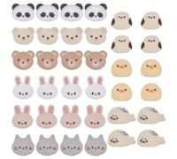 FINGERINSPIRE 36PCS Crochet Appliques 9 Styles Lovely Animals Sew On Patch Rabbit Bird Seal Small Knitted Animals Designs for DIY Crafts Headbands Jeans Backpacks Fabric Decor
